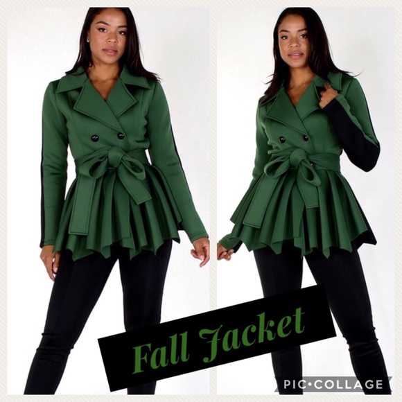 COSB Jackets & Blazers - SOLD!! 1 Left! Fall Hunter Green & Black Jacket